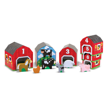 Melissa and Doug Nesting & Sorting Barns & Animals