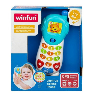 WinFun Light Up Talking Phone - Blue