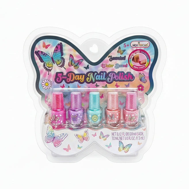 Hot Focus Butterfly Glitter Nail Polish Set