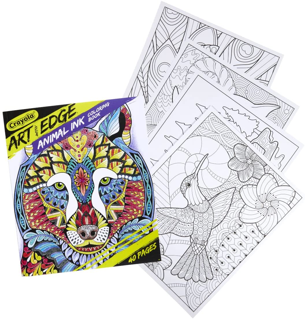 Crayola Art With Edge Animal Doodle Activity Book