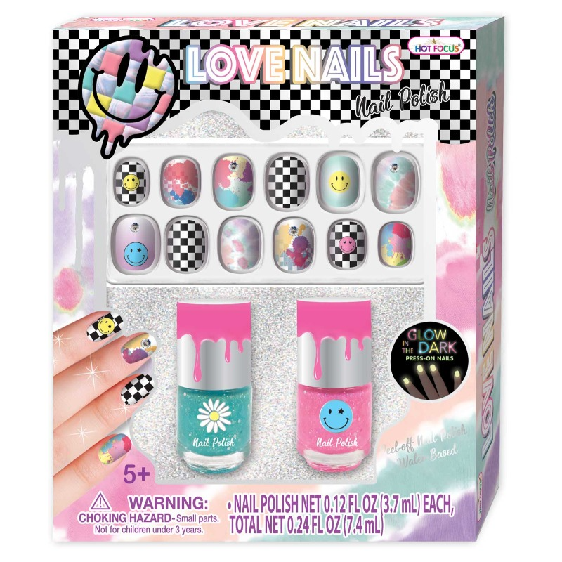 Hot Focus Love Nails Set