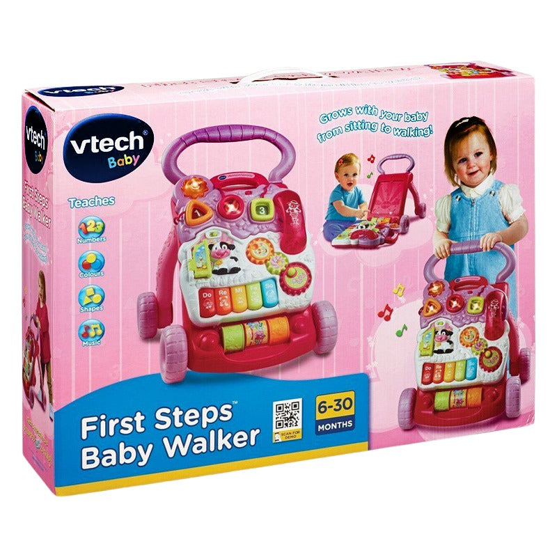 VTech First Steps Baby Walker Pink