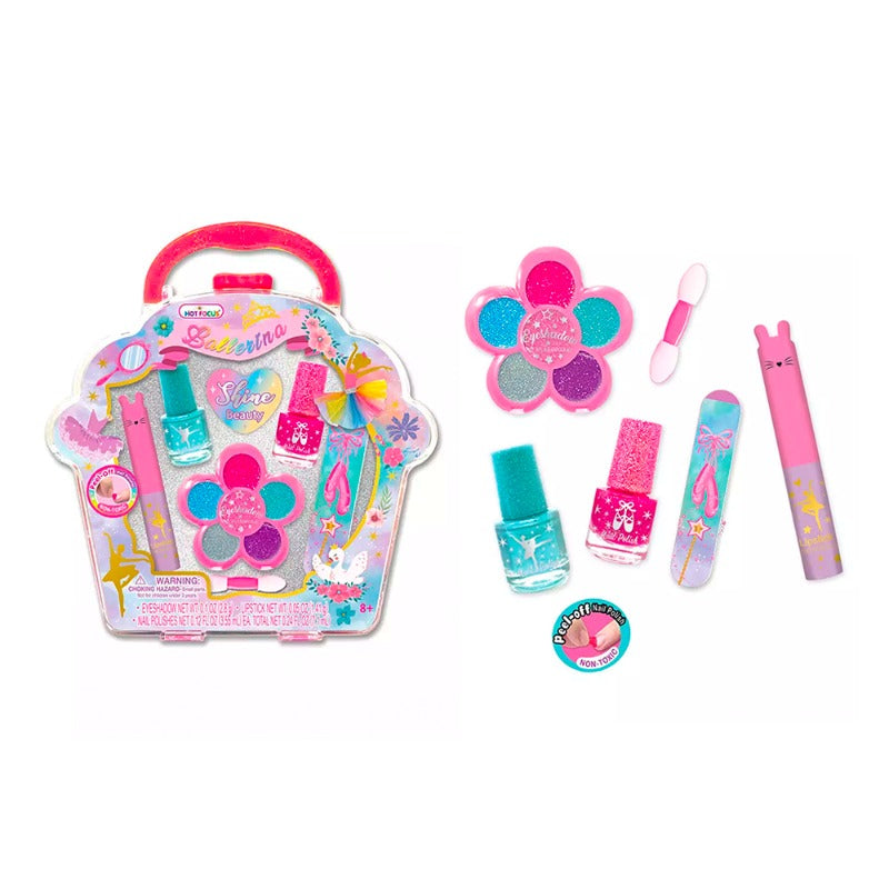 Hot Focus Ballerina Shine Beauty Manicure and Pedicure Set