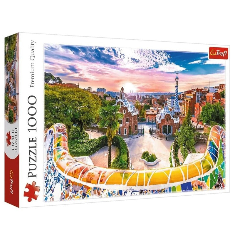 Trefl Sunset Over Barcelona Spain Puzzle - 1000 Pcs