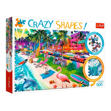 Trefl Crazy Shapes Miami Beach Puzzle - 600pcs