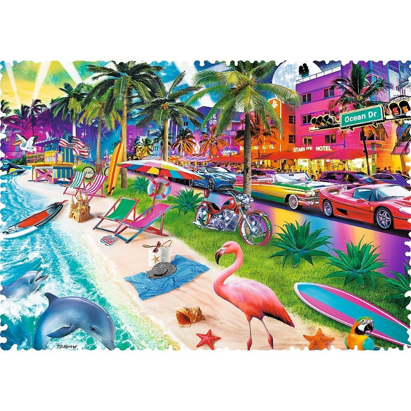 Trefl Crazy Shapes Miami Beach Puzzle - 600pcs