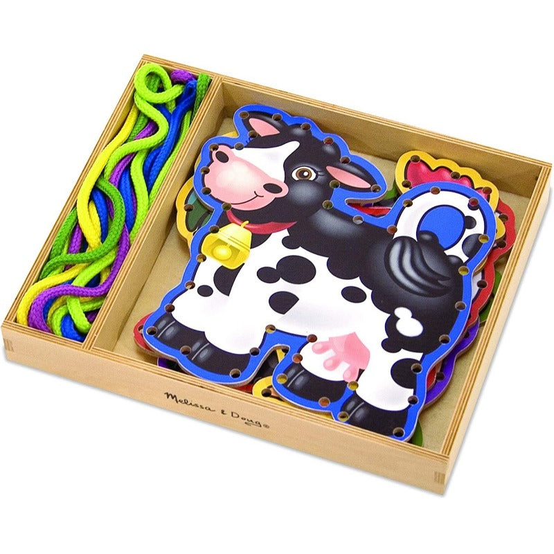 Melissa And Doug Wooden Toy Panels and Laces - Pets