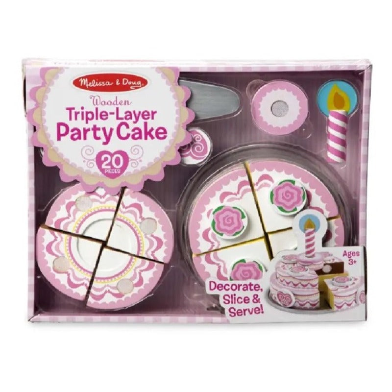 Melissa and Doug Wooden Triple Layer Party Cake