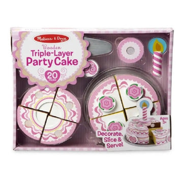 Melissa and Doug Wooden Triple Layer Party Cake