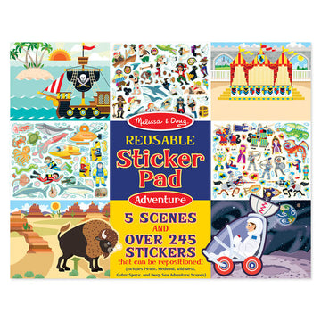 Melissa and Doug Reusable Sticker Pad - Adventure Pad