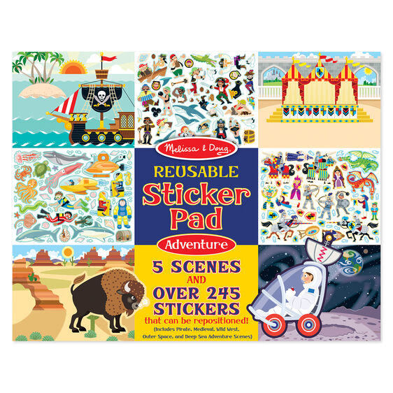 Melissa and Doug Reusable Sticker Pad - Adventure Pad