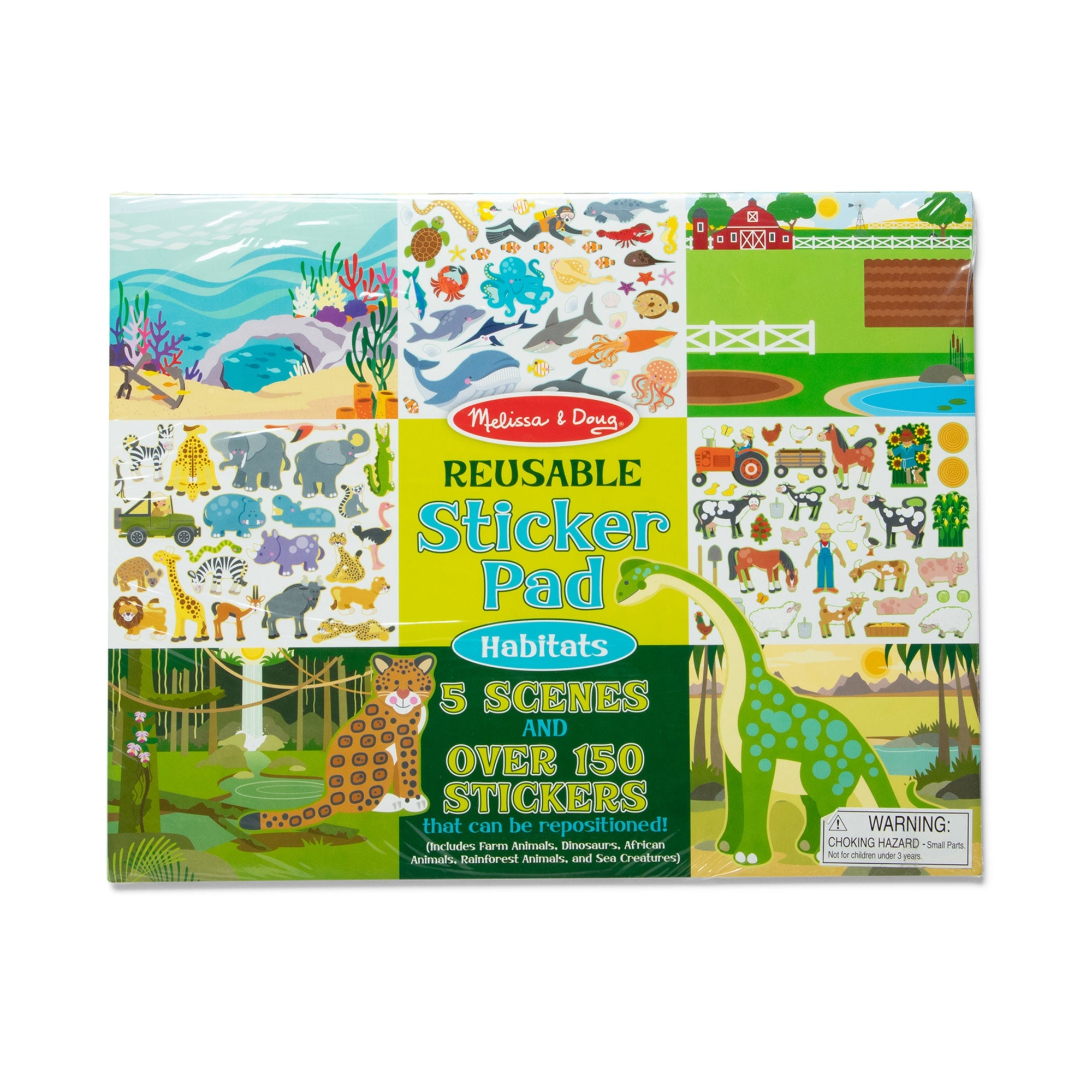 Melissa and Doug Reusable Sticker Pad - Habitats