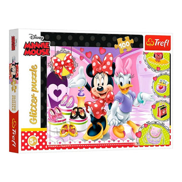 Trefl Disney Minnie Glitter Puzzle - 100 Pcs