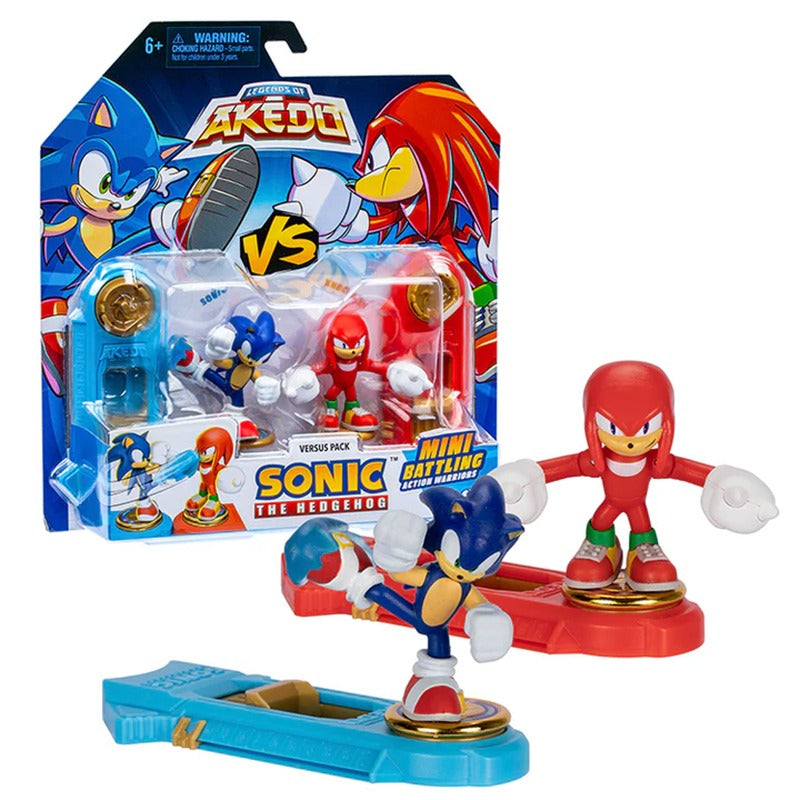 Akedo Sonic Series 1 Versus Pack - Akedo Sonic Vs Knuckles Versus