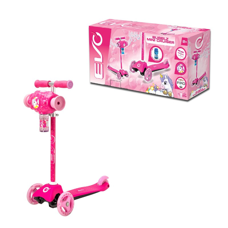 Halsall Evo Bubblz Mini Cruiser Scooter- Unicorn