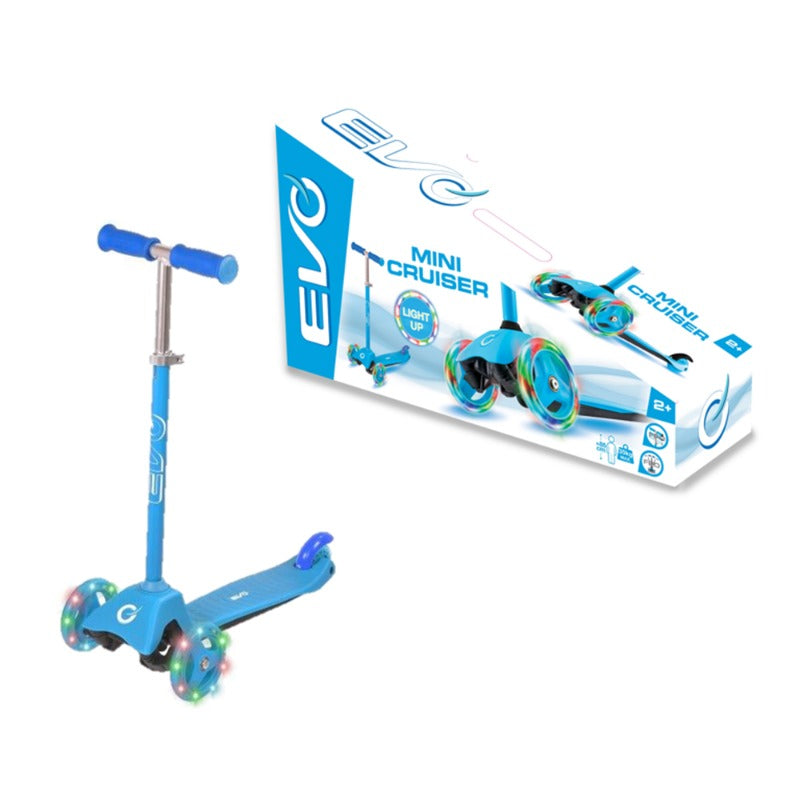 Halsall Evo Light Up Mini Cruiser Scooter - Pastel Blue