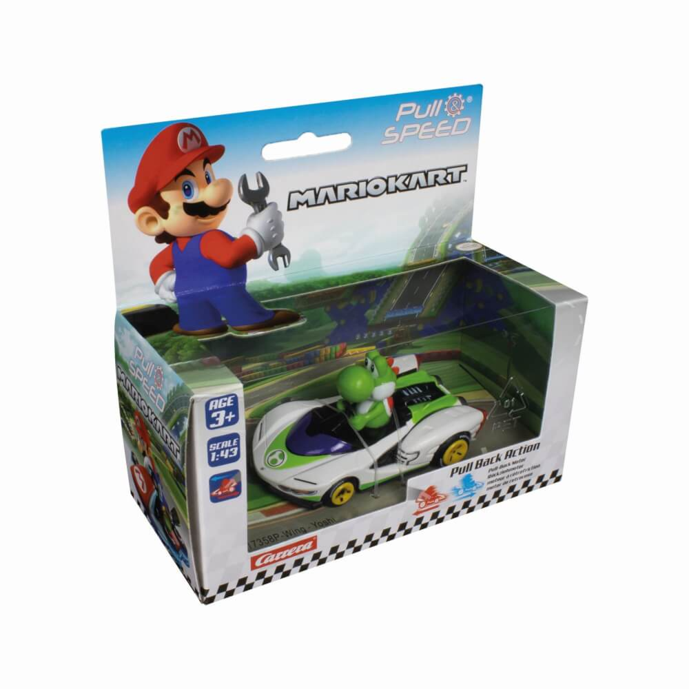 Carrera Pull & Speed Mario Kart Car - Yoshi
