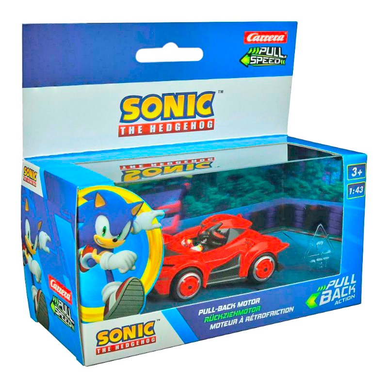 Carrera Sonic The Hedgehog Pull Speed Car - Red