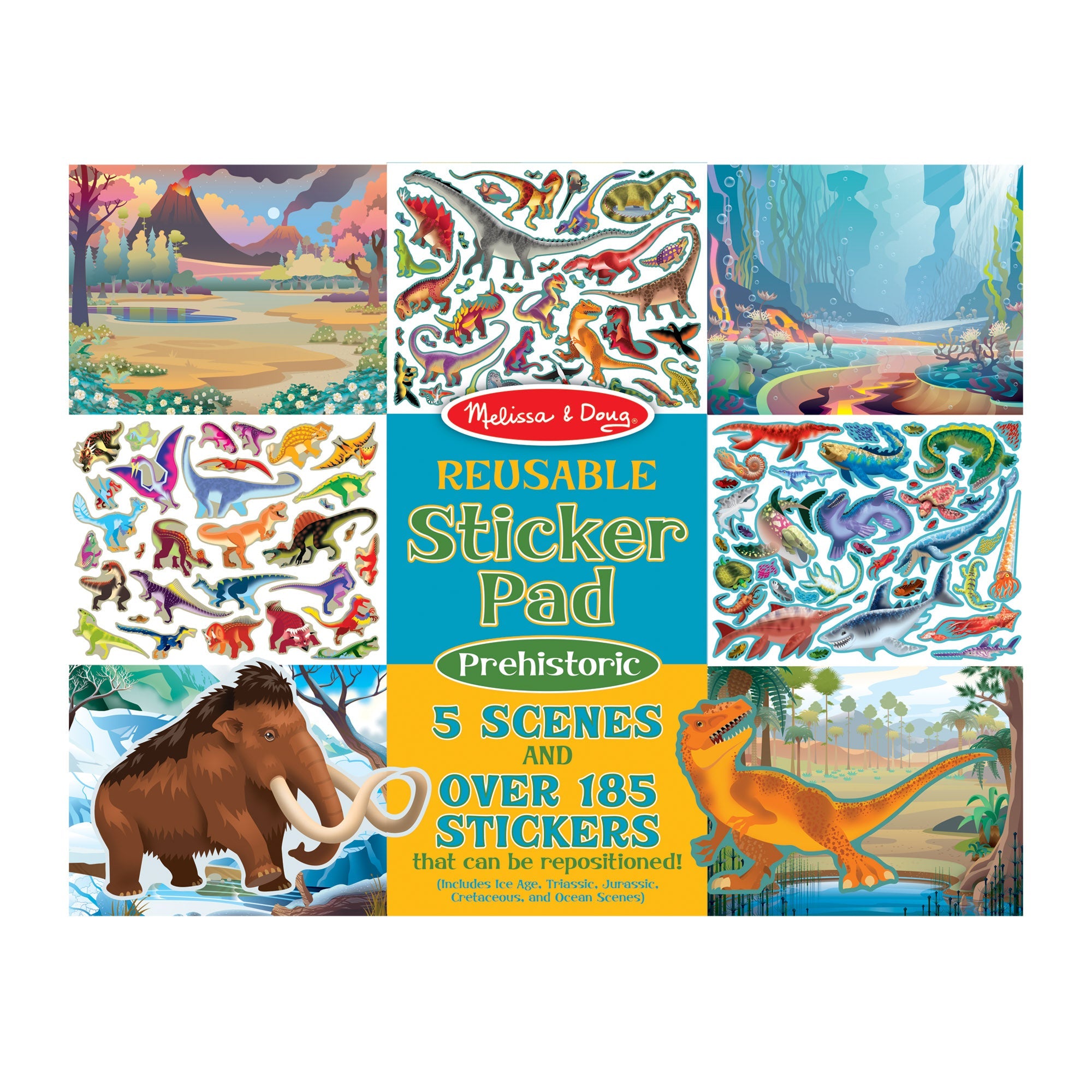 Melissa and Doug Reusable Sticker Pad - Prehistoric