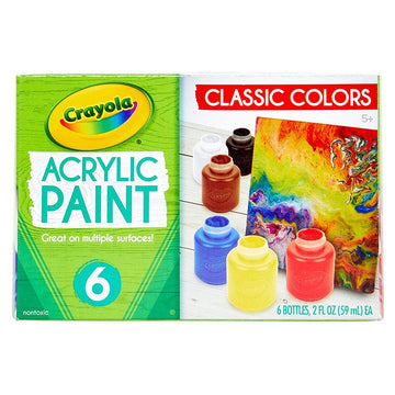 Crayola Acrylic Paint Set 6 Ct