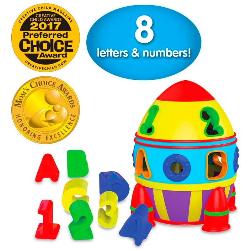 The Learning Journey Early Learning Rocket Shape Sorter