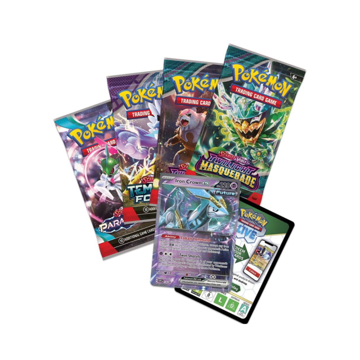 Pokémon TCG: Scarlet & Violet Paradox Destiny Fall EX Tin 2024