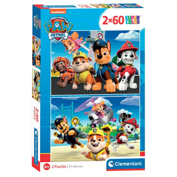 Clementoni Puzzle Super Color Paw Patrol 60 Pcs