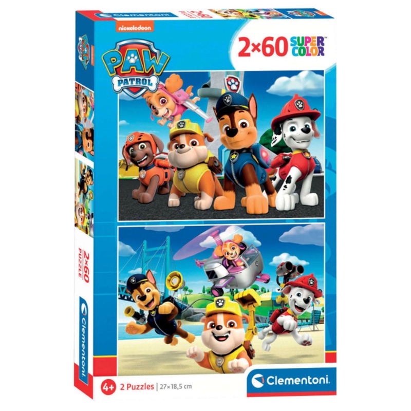 Clementoni Puzzle Super Color Paw Patrol 60 Pcs