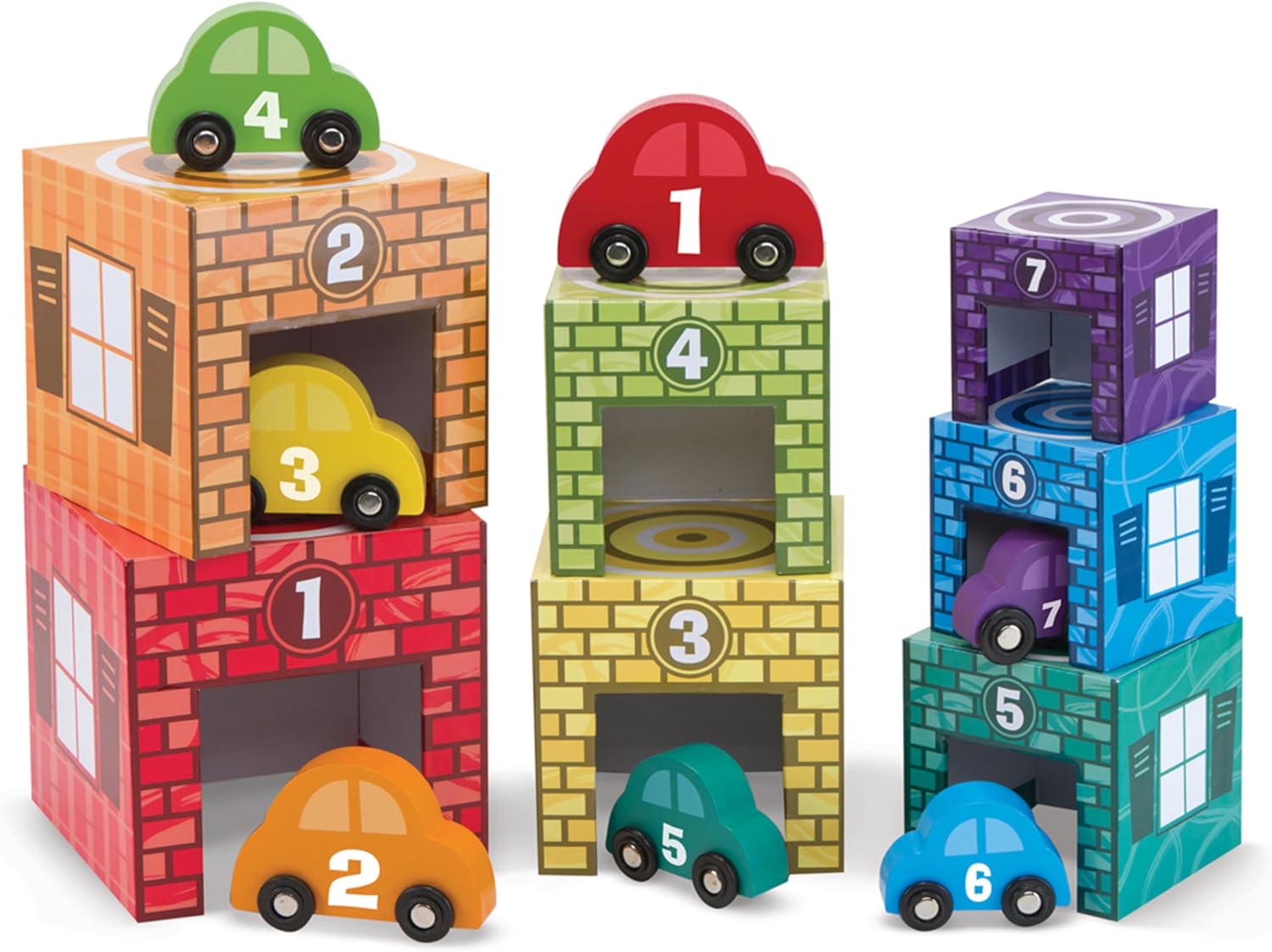 Melissa and Doug Nesting & Sorting Garages & Cars
