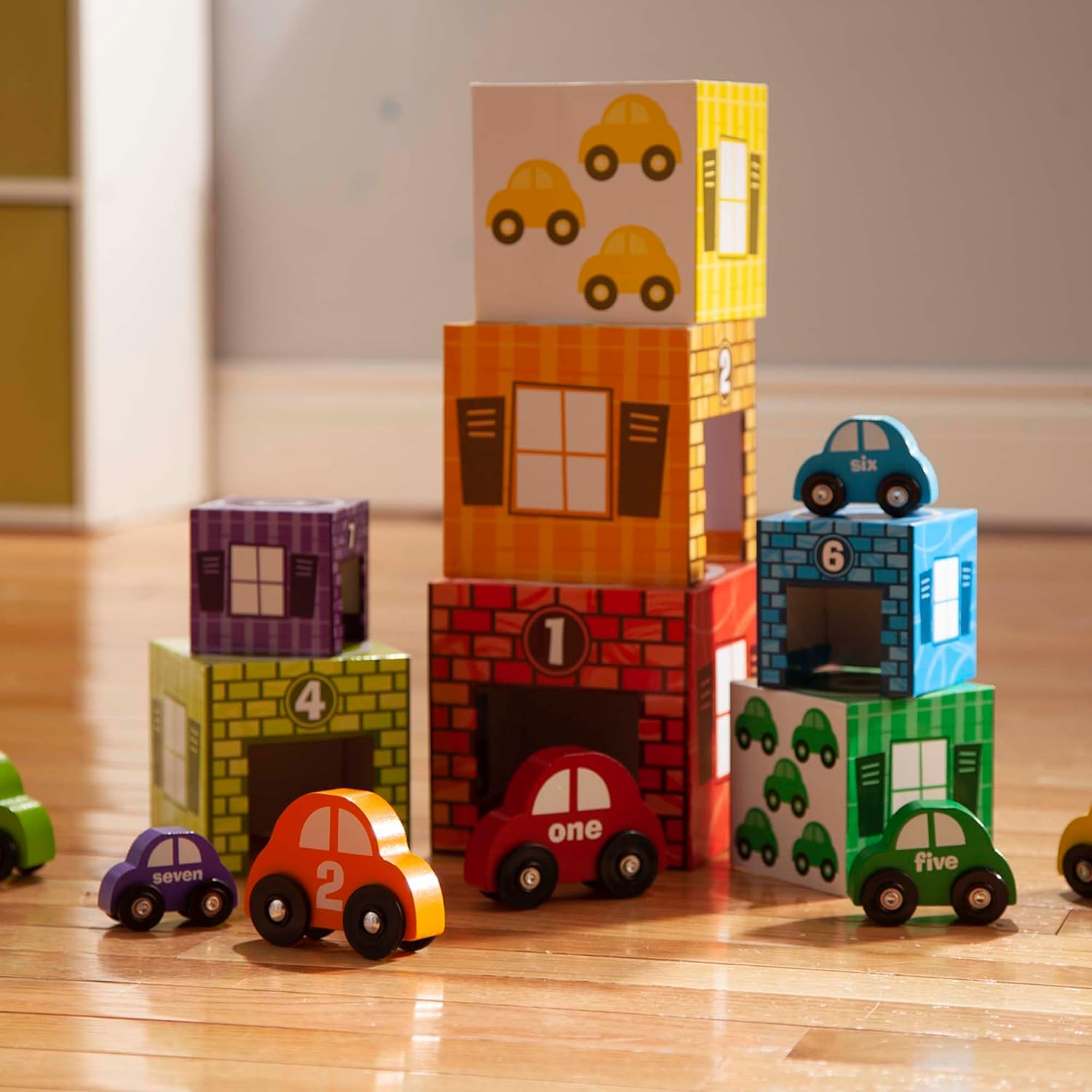 Melissa and Doug Nesting & Sorting Garages & Cars