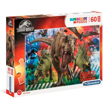 Clementoni Puzzle Super Color Maxi Jurassic World 60 Pcs