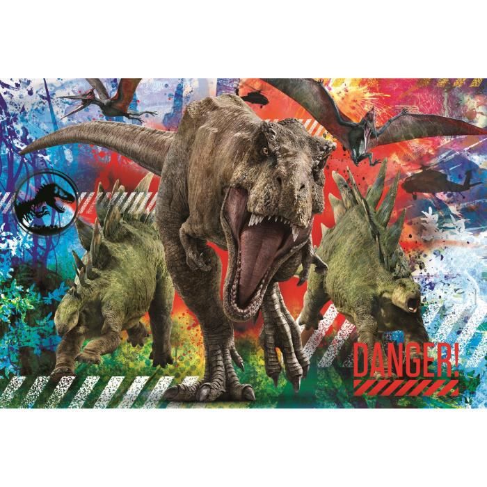 Clementoni Puzzle Super Color Maxi Jurassic World 60 Pcs