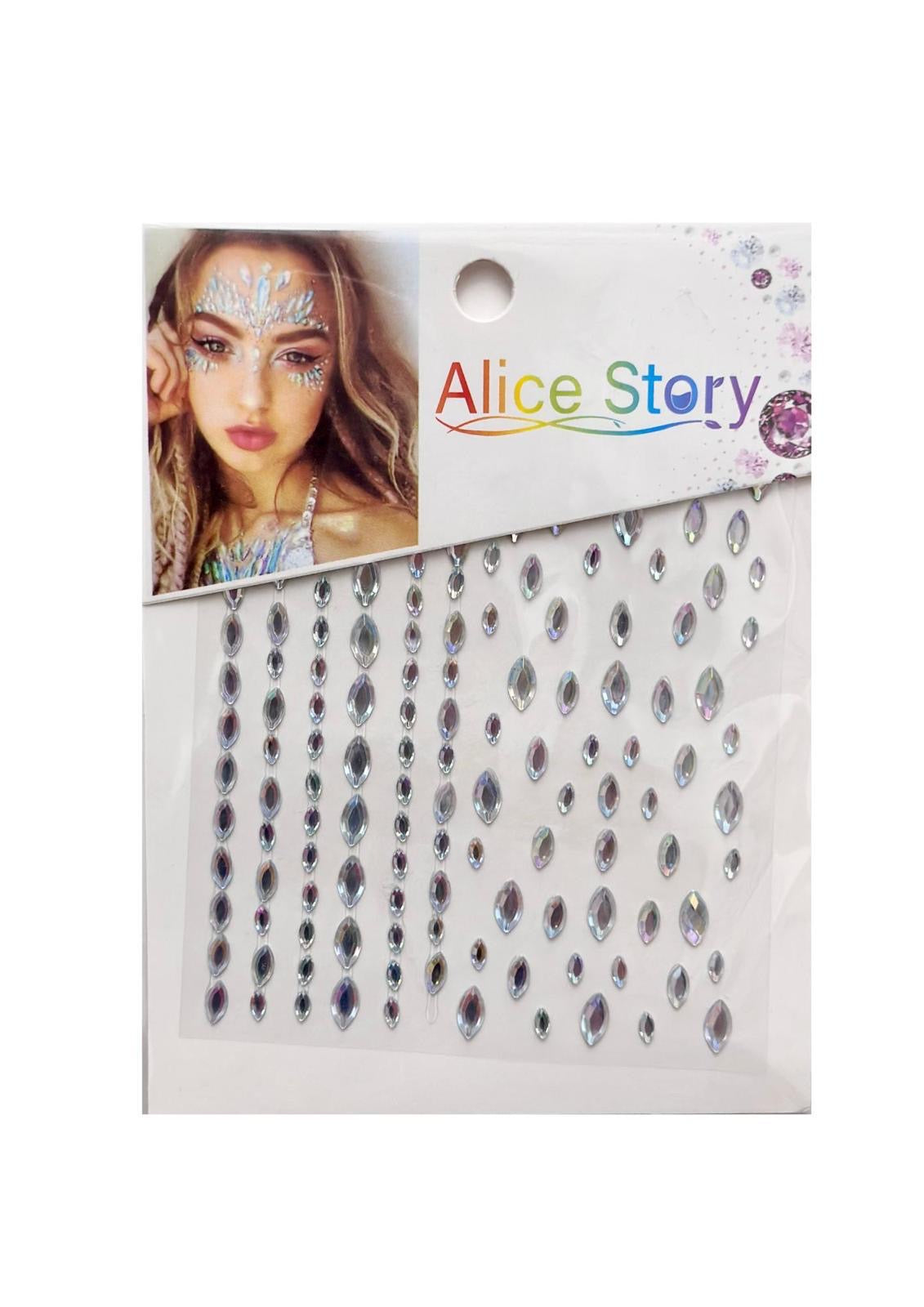 Face Stickers Crystals - 12 Pcs