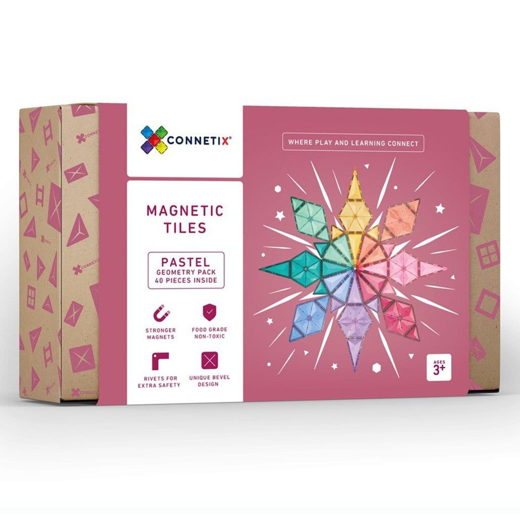 Connetix - Tiles Pastel Geometry Pack - 40 Pcs