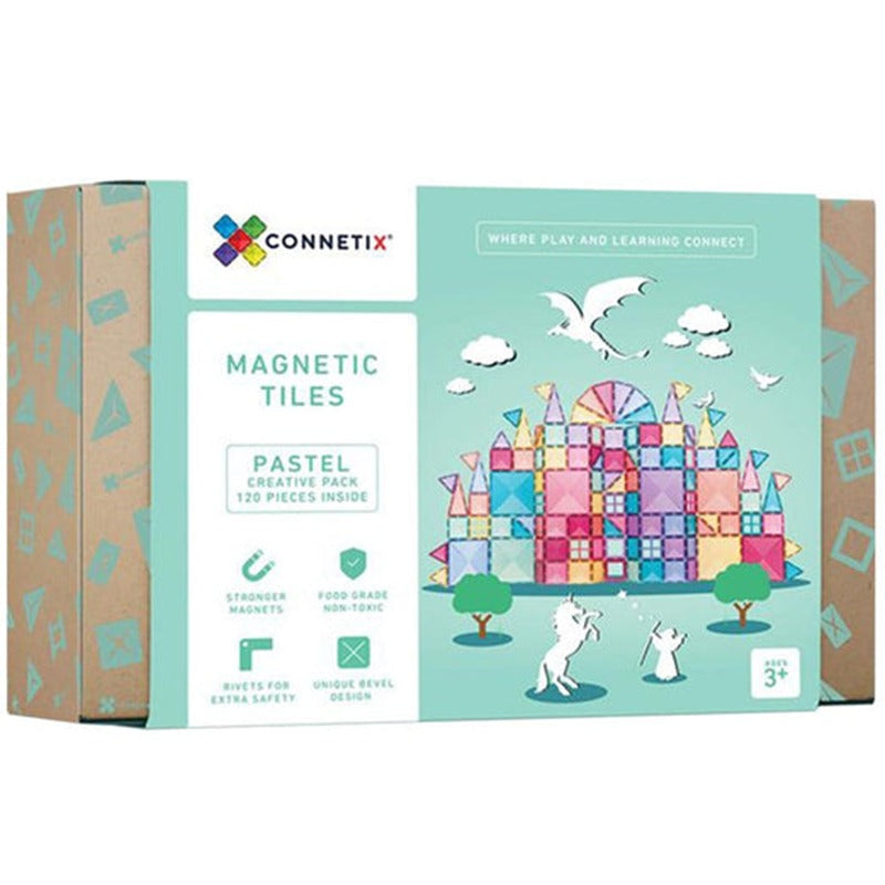 Connetix - Magnetic Tiles Building Set - 120 Pcs