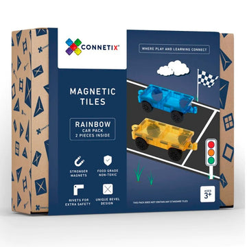 Connetix - Tiles 2 Piece Rainbow Car Pack