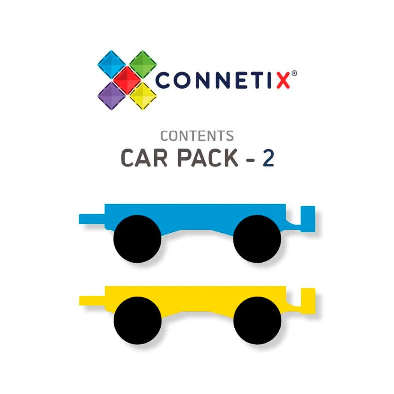 Connetix - Tiles 2 Piece Rainbow Car Pack