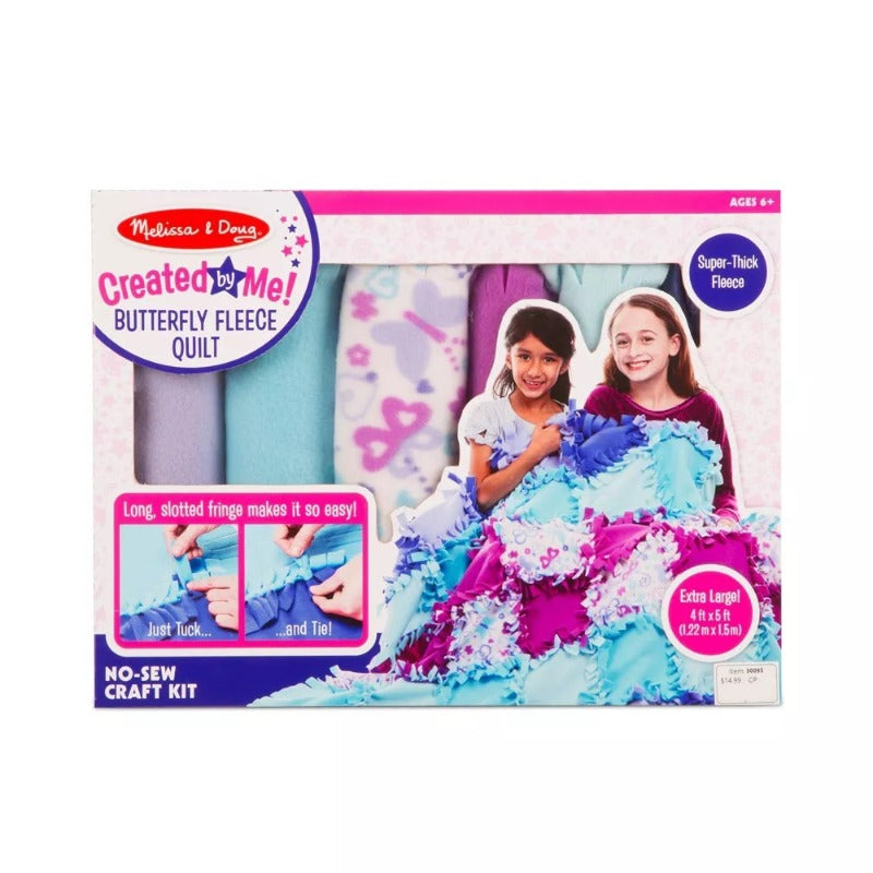 Melissa and Doug Butterfly Fleece Quilt