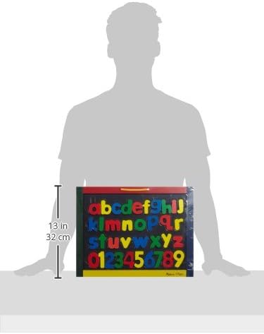 Melissa & Doug Magnetic Chalkboard & Dry-Erase Board – Double-Sided Wooden Art Board