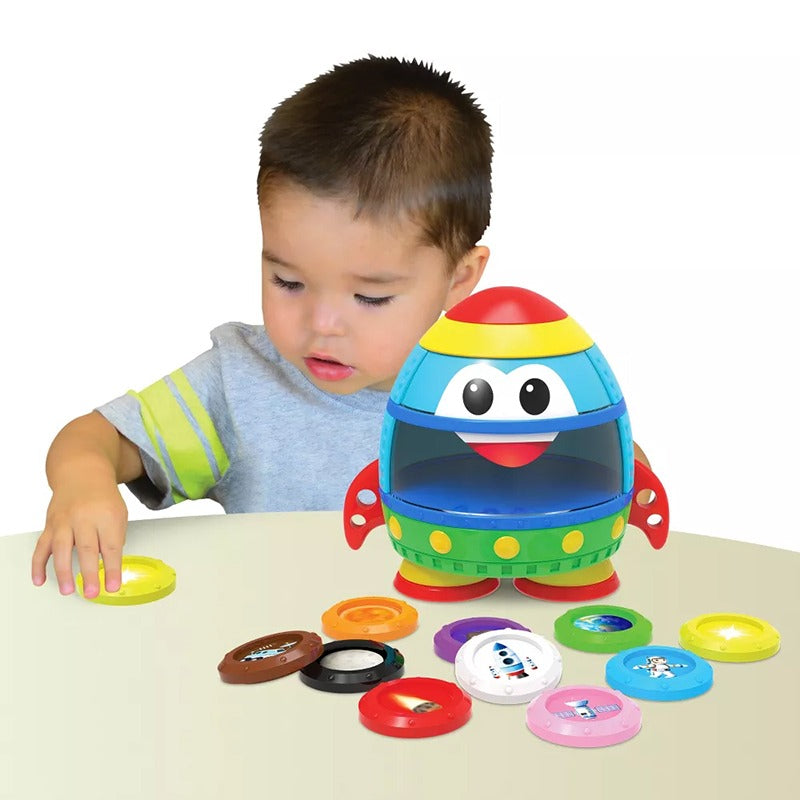 صاروخ الفضاء في رحلة التعلم