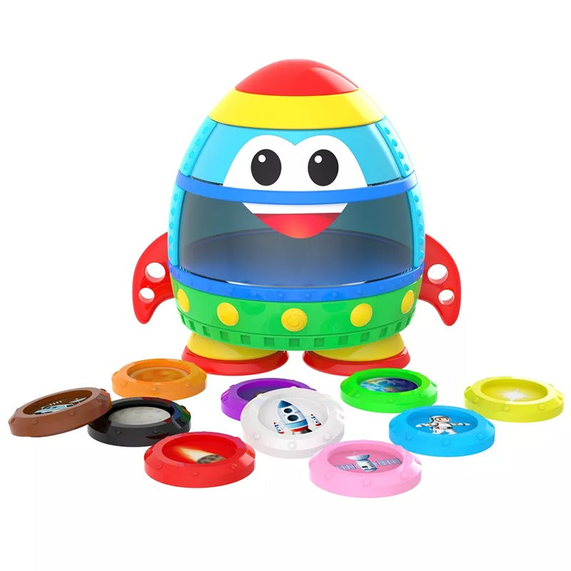 صاروخ الفضاء في رحلة التعلم