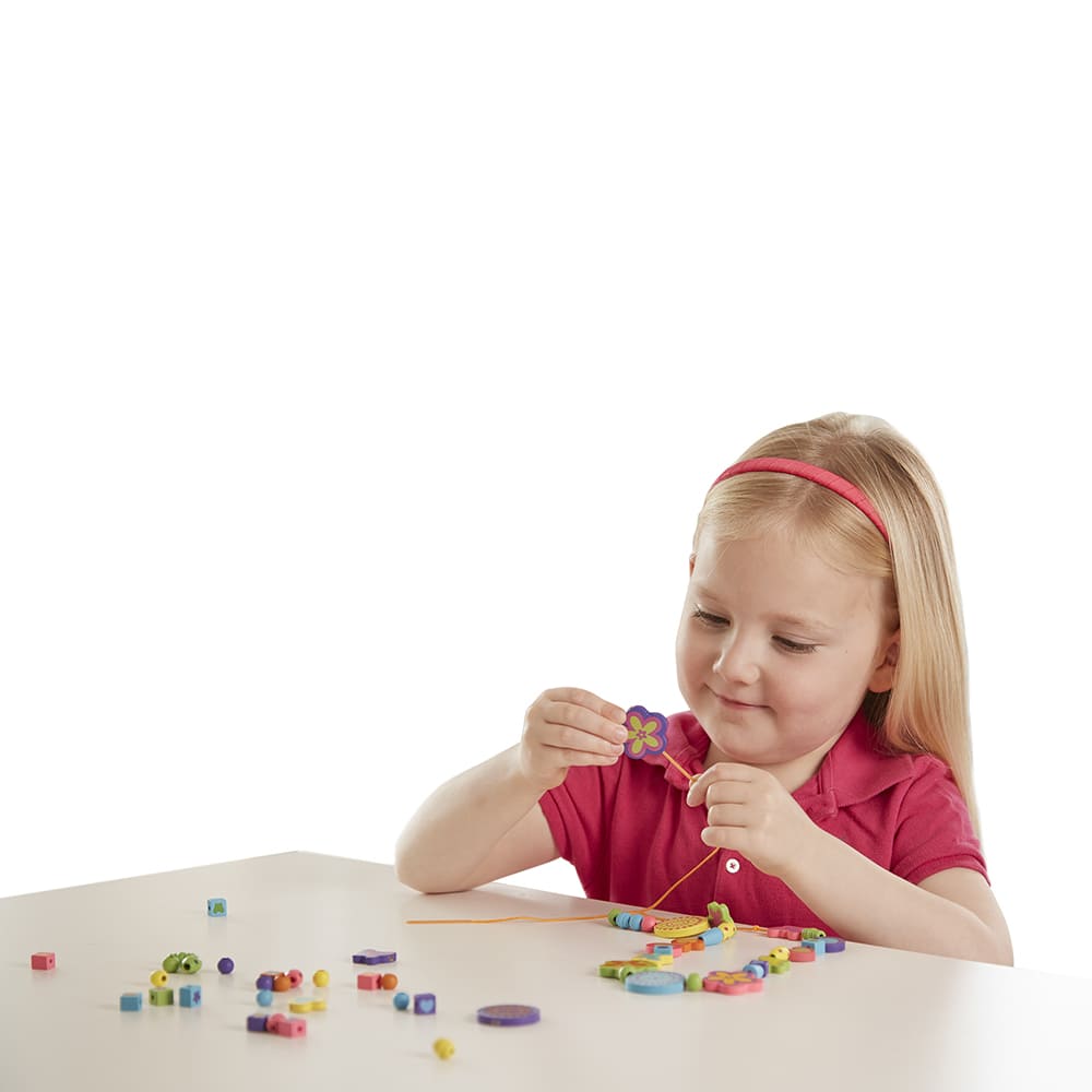 Melissa and Doug Bead Bouquet Deluxe Wooden Bead Set