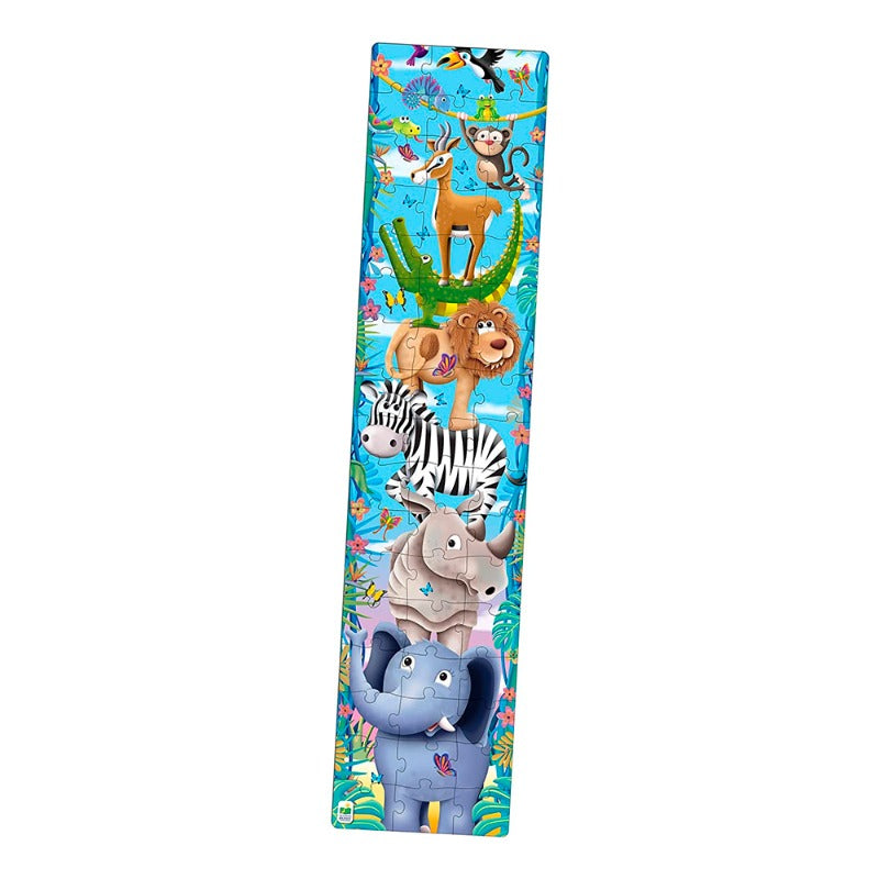 The Learning Journey Long And Tall Puzzle Big To Small Animals - 50 Pcs