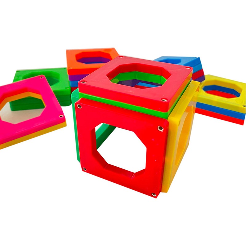 Magnetic Square Shaped Tiles 24 Pieces