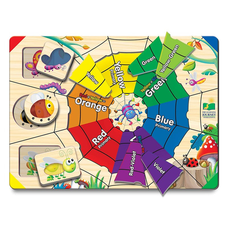 The Learning Journey Lift And Learn Color Web Puzzles