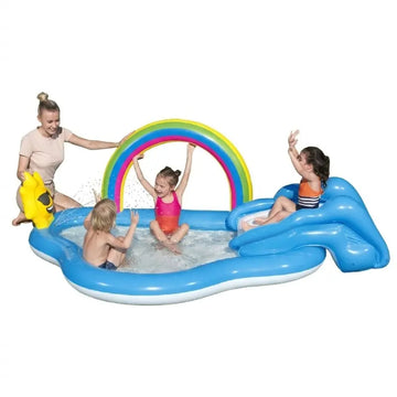 Bestway®  8'5" x 57" x 36"/2.57m x 1.45m x 91cm Rainbow N' Shine Play Center