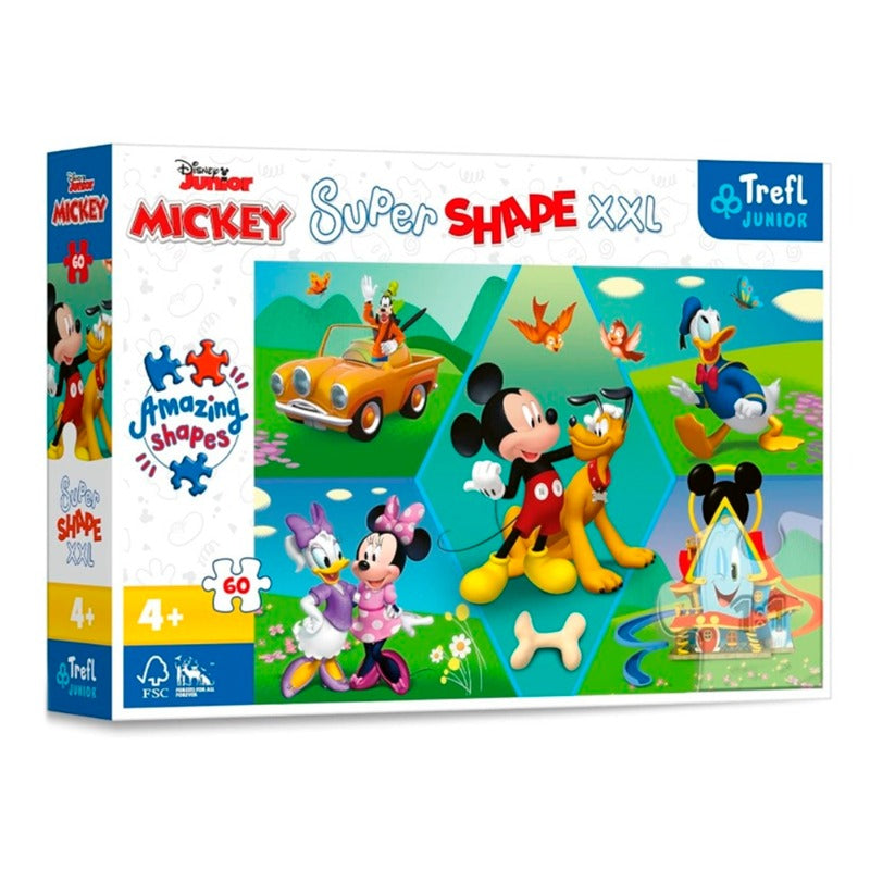 Trefl Micky Super Shape XXL Puzzle 60 Pcs
