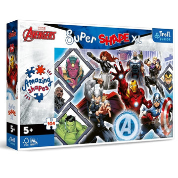 Trefl Marvel Avengers Super Shape XL Puzzle 104 Pcs