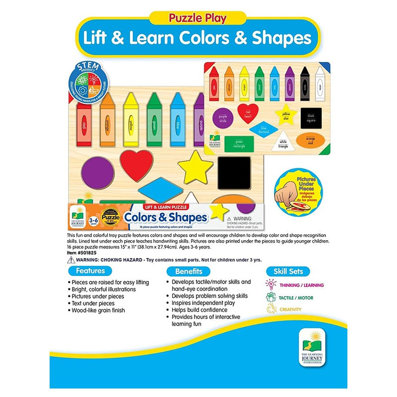 The Learning Journey Lift And Learn Colors And Shapes Puzzle