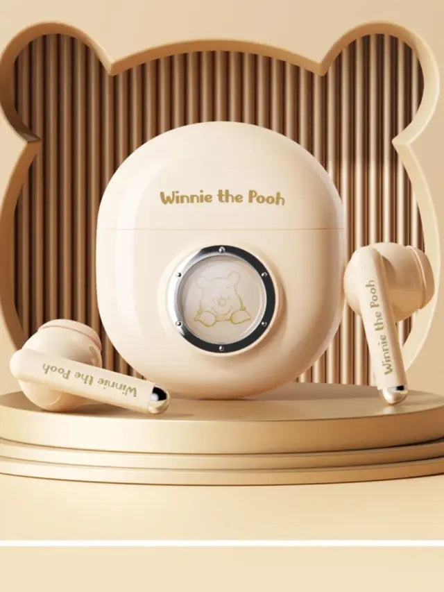 Disney Bluetooth Wireless Headphones Winne Beige